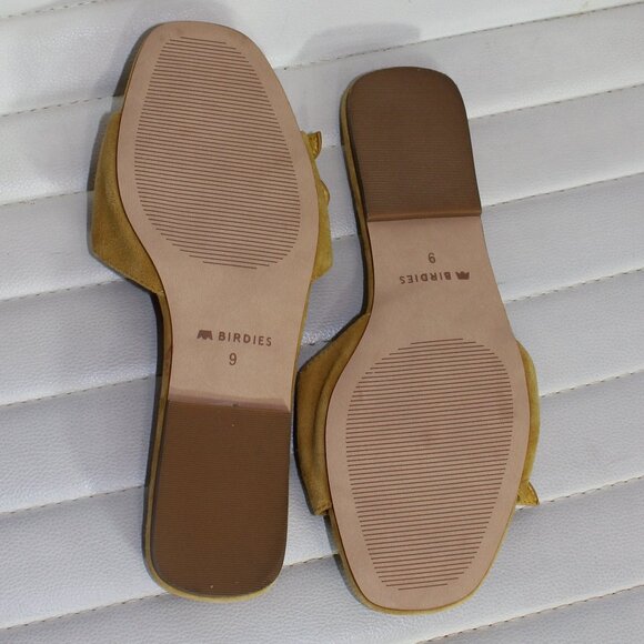 Birdies THE KIWI in Sunflower Suede slide sandals faux -leather size 9 - Picture 4 of 7